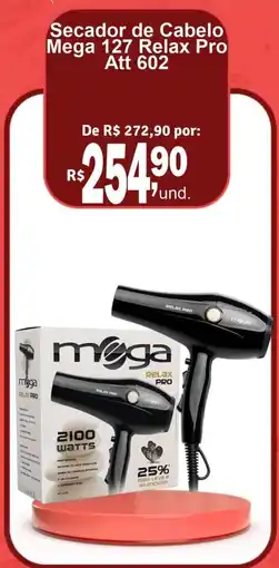 Cocipa Secador de Cabelo Mega 127 Relax Pro Att 602 oferta