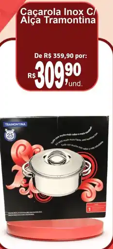 Cocipa Caçarola Inox C/ Alça Tramontina oferta