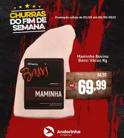 Andorinha Hipermercado Maminha Bovino Bassi Vácuo oferta