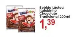 Federzoni Supermercados Bebida Láctea Italakinho Chocolate Tradicional oferta