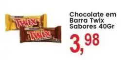 Federzoni Supermercados Chocolate em Barra Twix Sabores oferta
