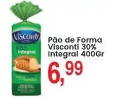 Federzoni Supermercados Pão de Forma Visconti 30% Integral oferta
