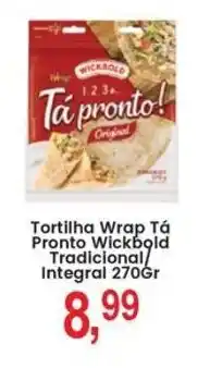 Federzoni Supermercados Tortilha Wrap Tá Pronto Wickbold Tradicional Integral oferta