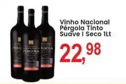 Federzoni Supermercados Vinho Nacional Pérgola Tinto Suave I Seco oferta