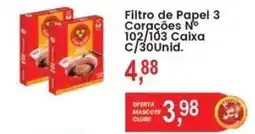 Federzoni Supermercados Filtro de Papel 3 Corações No 102/103 Caixa oferta