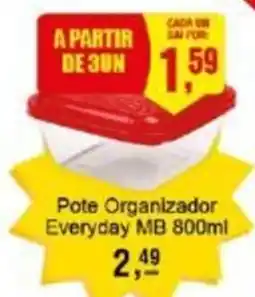 Pote Organizador Everyday MB
