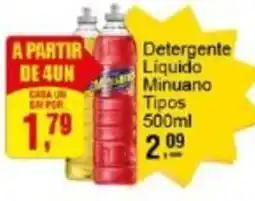 Negreiros Detergente Liquido Minuano Tipos oferta