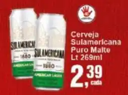 Negreiros Cerveja Sulamericana Puro Malte Lt oferta