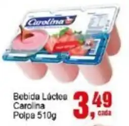 Negreiros Bebida Láctea Carolina Polpa oferta