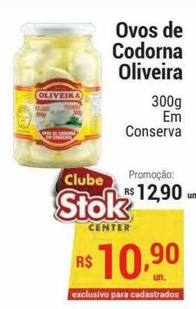 Stok Center Ovos De Codorna Oliveira oferta