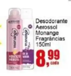 Desodorante Aerossol Monange Fragrâncias