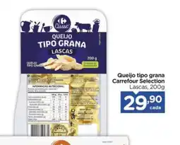 Carrefour Queijo tipo grana Carrefour Selection Lascas, oferta