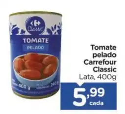 Carrefour Tomate pelado Carrefour Classic Lata, oferta
