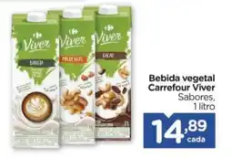 Carrefour Bebida vegetal Carrefour Viver Sabores, oferta