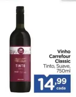 Carrefour Vinho Carrefour Classic oferta