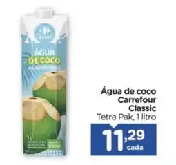 Carrefour Água de coco Carrefour Classic oferta