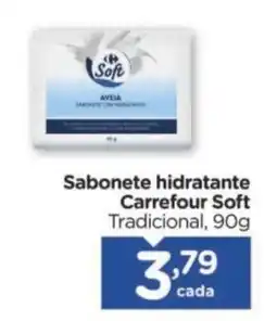 Carrefour Sabonete hidratante Carrefour Soft Tradicional, oferta