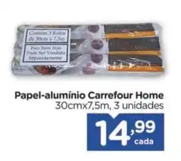 Carrefour Papel-alumínio Carrefour Home oferta