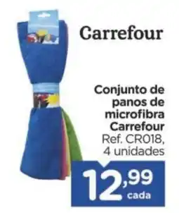 Carrefour Conjunto panos de microfibra Carrefour oferta