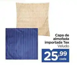 Carrefour Capa de almofada importada Tex Veludo oferta