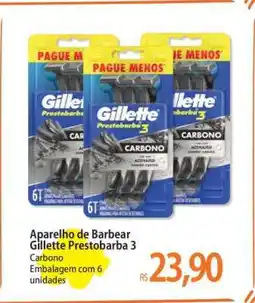 Atacadão Aparelho de Barbear Gillette Prestobarba 3 oferta