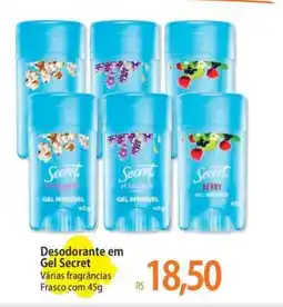 Atacadão Desodorante em Gel Secret oferta