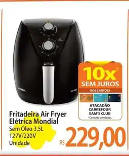 Atacadão Fritadeira Air Fryer Elétrica Mondial oferta