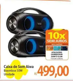 Atacadão Caixa de Som Aiwa oferta