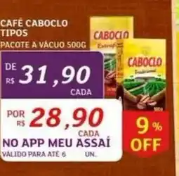Assaí Atacadista Café Caboclo Tipos oferta