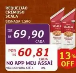 Assaí Atacadista Requeijão Cremoso Scala Bisnaga 1,5kg oferta