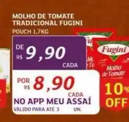 Assaí Atacadista Molho de Tomate Tradicional Fugini oferta