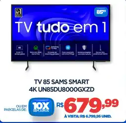 DB Supermercados Tv 85 sams smart 4K UN85DU8000GXZD oferta