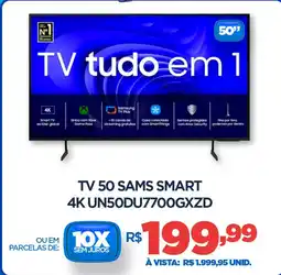 DB Supermercados Tv 50 sams smart 4K UN50DU7700GXZD oferta