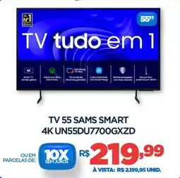 DB Supermercados Tv 55 sams smart 4K UN55DU7700GXZD oferta