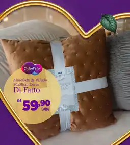 Muffato Almofada de Veludo Di Fatto oferta