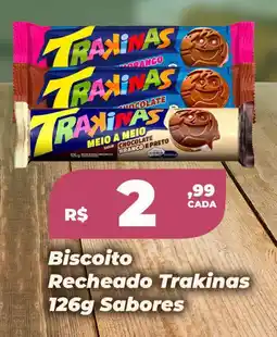 Rede Super Compras Biscoito Recheado Trakinas Sabores oferta