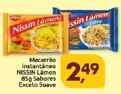 Supermercados Nori Macarrão instantâneo NISSIN Lámen Sabores Exceto Suave oferta