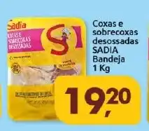 Supermercados Nori Coxas e sobrecoxas desossadas SADIA Bandeja oferta