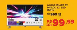 Lider Atacadista 64068 smart tv philco 32" led roku oferta