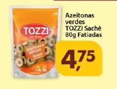 Supermercados Nori Azeitonas verdes TOZZI Sachê Fatiadas oferta