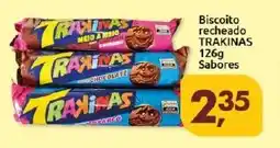 Supermercados Nori Biscoito recheado TRAKINAS Sabores oferta