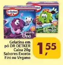 Supermercados Nori Gelatina em pó DR OETKER Caixa Sabores Exceto Fini ou Vegano oferta