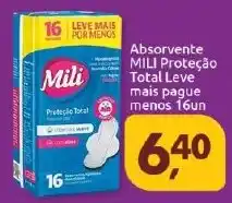 Supermercados Nori Absorvente MILI Proteção Total Leve mais pague menos 16un oferta