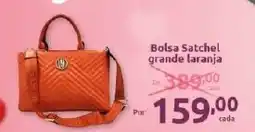 Bolsa Satchel grande laranja