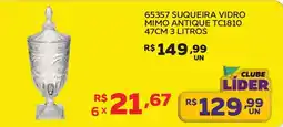 Lider Atacadista 65357 suqueira vidro mimo antique tc1810 47cm oferta