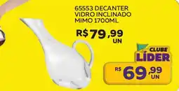 Lider Atacadista 65553 decanter vidro inclinado mimo oferta