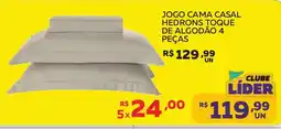 Jogo cama casal hedrons toque de algodão