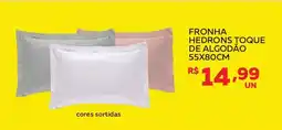 Fronha hedrons toque de algodão