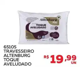 Travesseiro altenburg toque aveludado