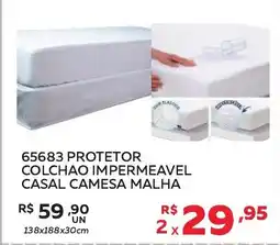 Lider Atacadista 65683 protetor colchao impermeavel casal camesa malha oferta